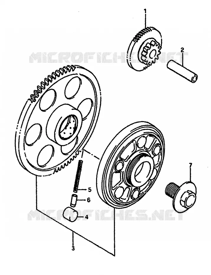 ROUE LIBRE DE DEMARREUR Suzuki MOTO 750 GSX-R 1987  GSX-R750XH(F/G/H)