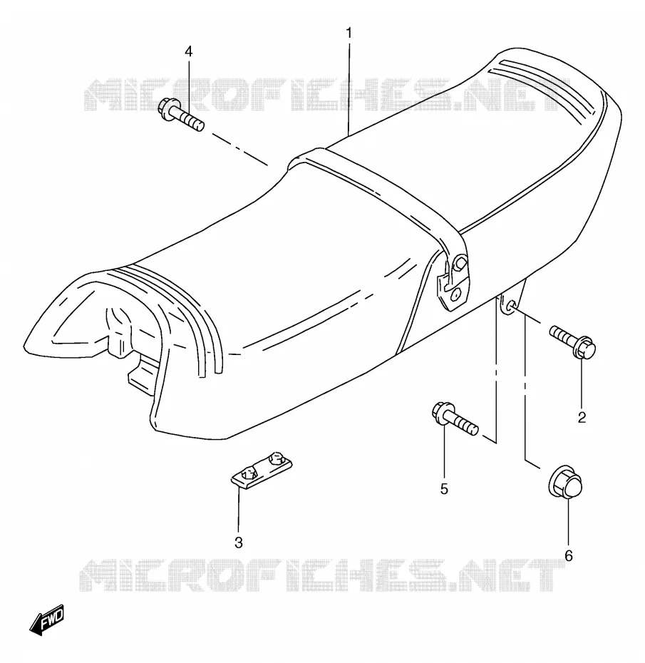 SELLE Suzuki MOTO 125 GS 2000  GS125ESY(E71)