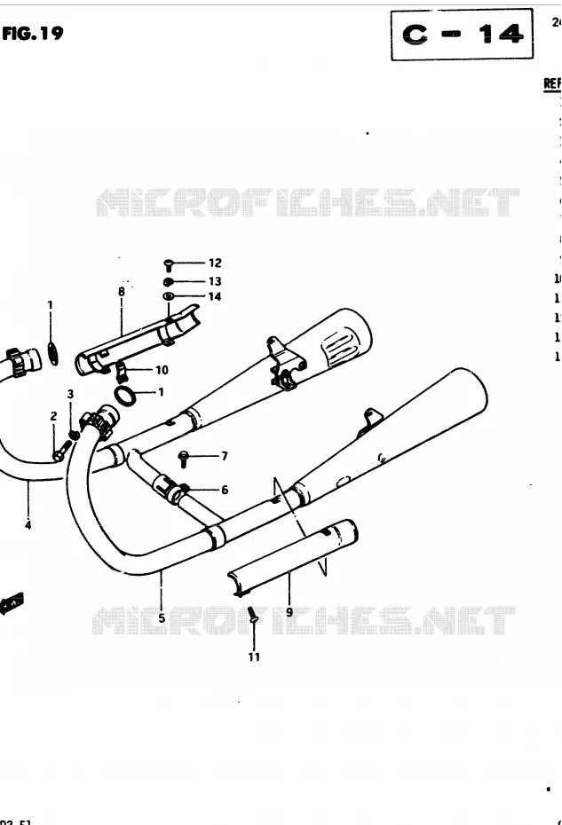 SILENCIEUX Suzuki MOTO 450 GS 1982  GS4502(2/Z/D)