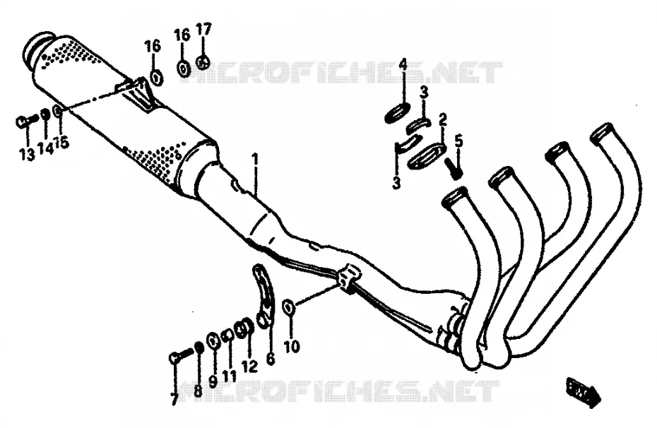 SILENCIEUX Suzuki MOTO 750 GSX-R 1985  GSX-R750F(F/G/H)