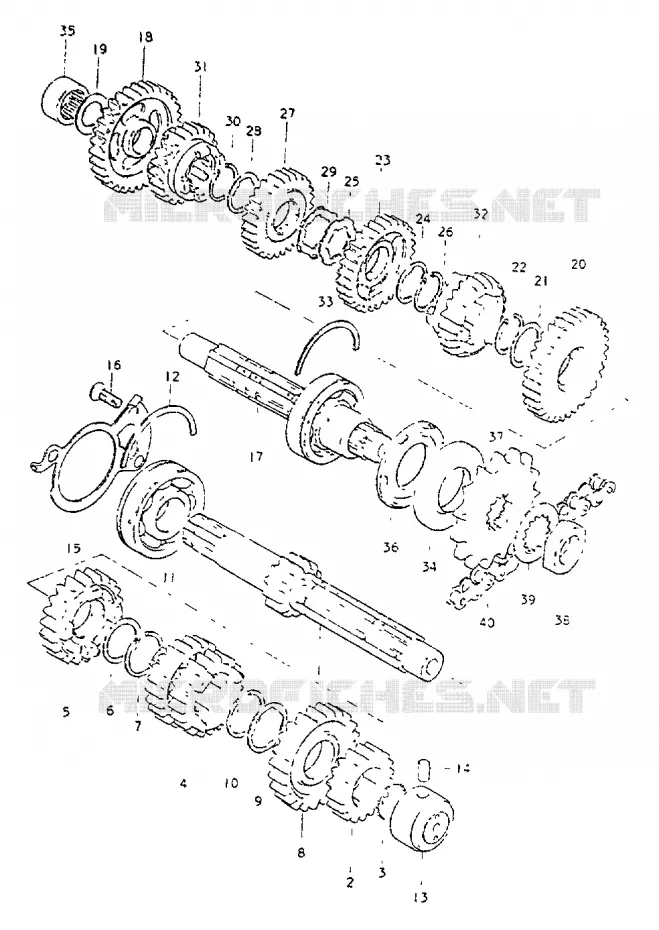 TRANSMISSION Suzuki MOTO 550 GS 1981  GS550LX