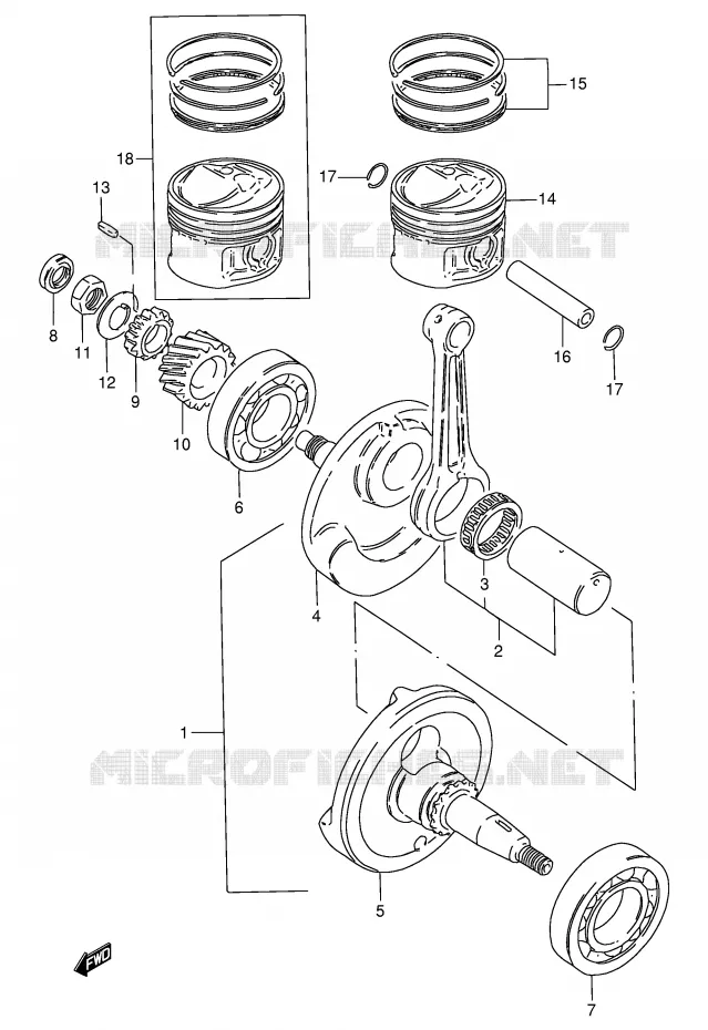 VILEBREQUIN Suzuki MOTO 125 GN 1989  GN125K(E1)