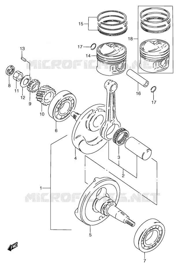 VILEBREQUIN Suzuki MOTO 125 GS 2000  GS125SUY(E71)