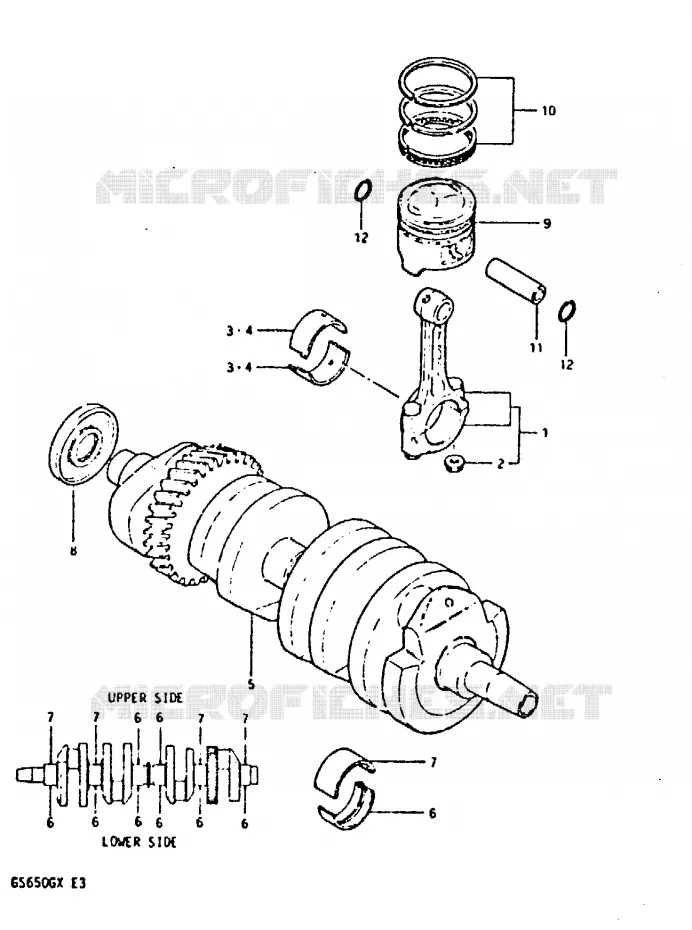 VILEBREQUIN Suzuki MOTO 650 GS 1982  GS650GZ(X/Z)