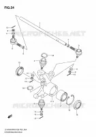 BIELLETTES DE DIRECTION   MOYEU pour Suzuki KINGQUAD 750 2010