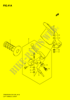 ENSEMBLE LEVIER   POIGNEE GAUCHE (MODEL L0) pour Suzuki DR 650 2009