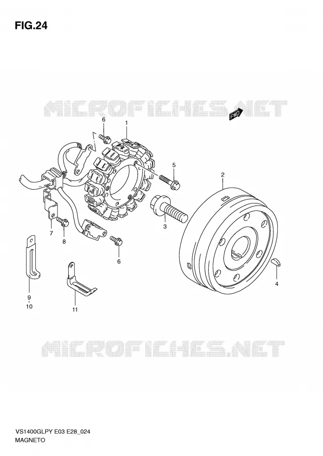 ALLUMAGE ROTOR - STATOR Suzuki MOTO 1400 INTRUDER 1997  VS1400GLPV(E3/E28)