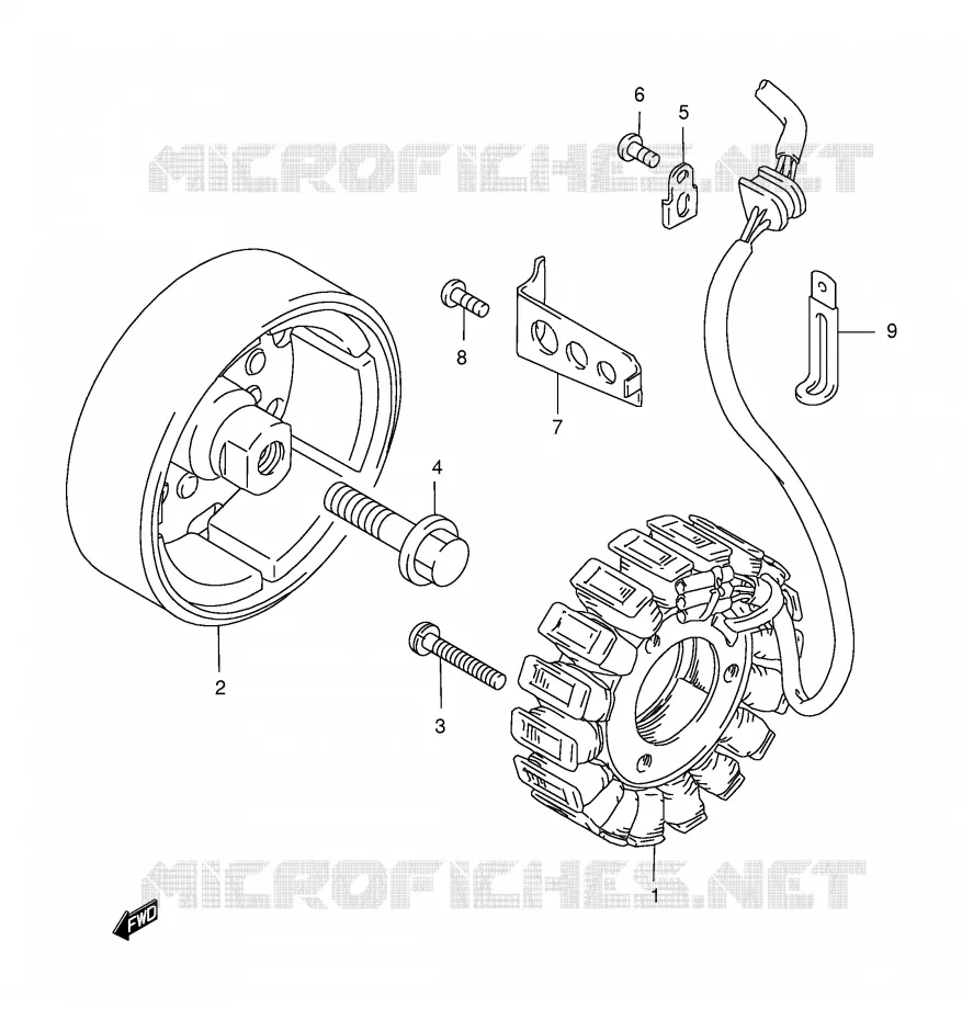 ALTERNATEUR Suzuki MOTO 500 GS-E 2000  GS500EY(E2)
