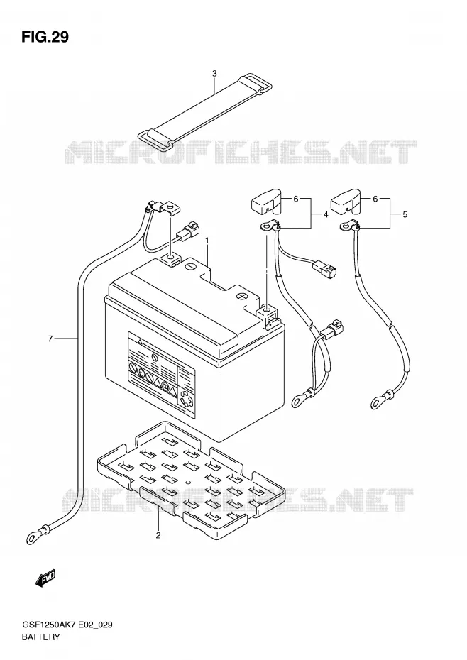 BATTERIE Suzuki MOTO 1250 BANDIT-N 2009  GSF1250K9(E2)
