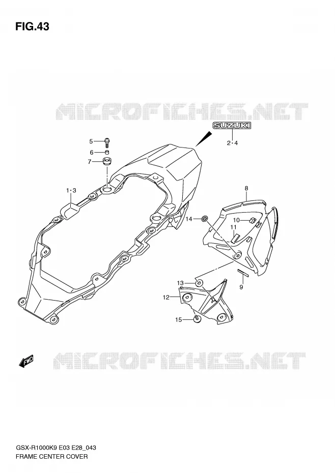 CARENAGES (MODEL K9) Suzuki MOTO 1000 GSX-R 2009  GSX-R1000K9(E3/E28)