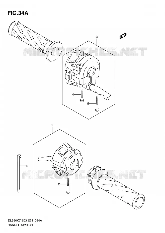 COMMODOS (MODEL L0) Suzuki MOTO 650 V-STROM 2010  DL650AL0(E3/E28)