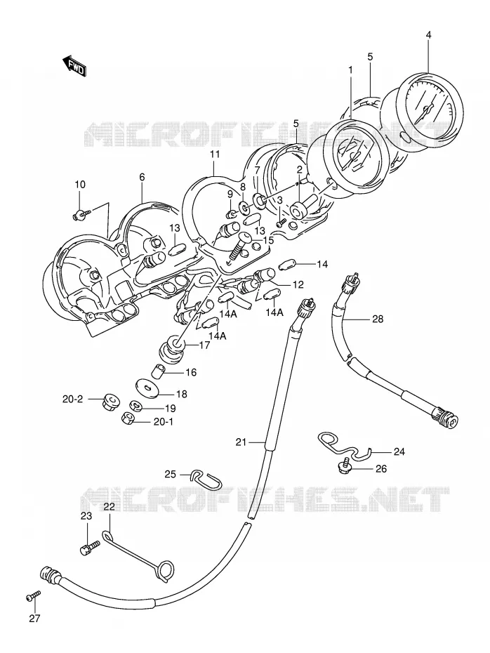 COMPTEUR Suzuki MOTO 500 GS-E 2000  GS500EY(E2)