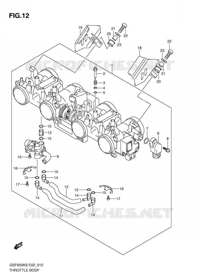 ENSEMBLE INJECTION Suzuki MOTO 650 BANDIT 2010  GSF650SAL0(E2)