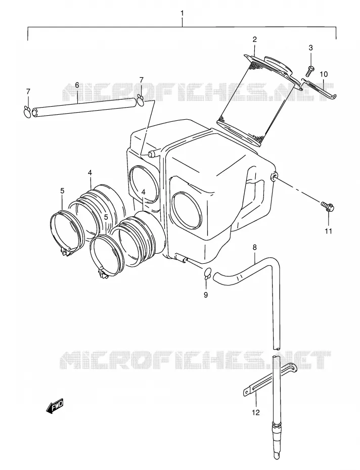 FILTRE A AIR Suzuki MOTO 500 GS-E 2000  GS500EUY(E2)