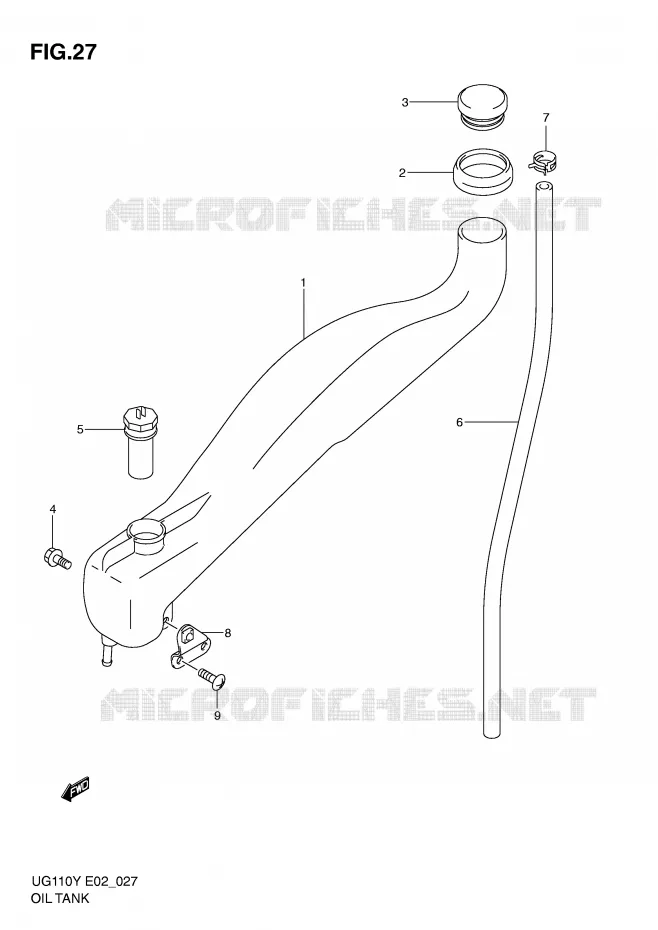 RESERVOIR D'HUILE Suzuki SCOOTER 110 UG 2000  UG110Y(E2)