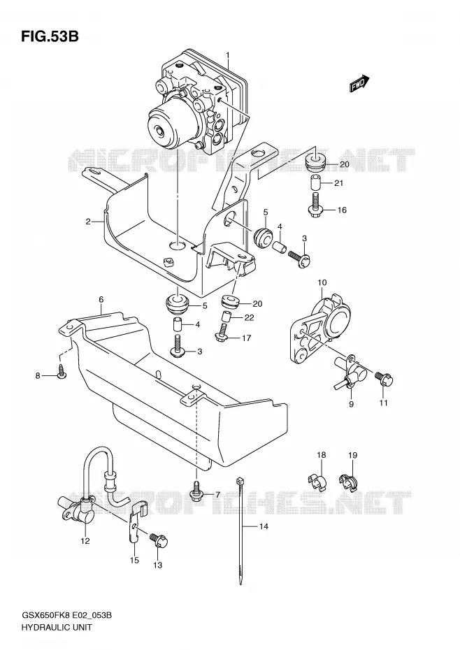 SYSTÈME ABS (GSX650FAK9/FUAK9/FAL0/FUAL0) Suzuki MOTO 650 GSX-F 2010  GSX650FUAL0(E2)
