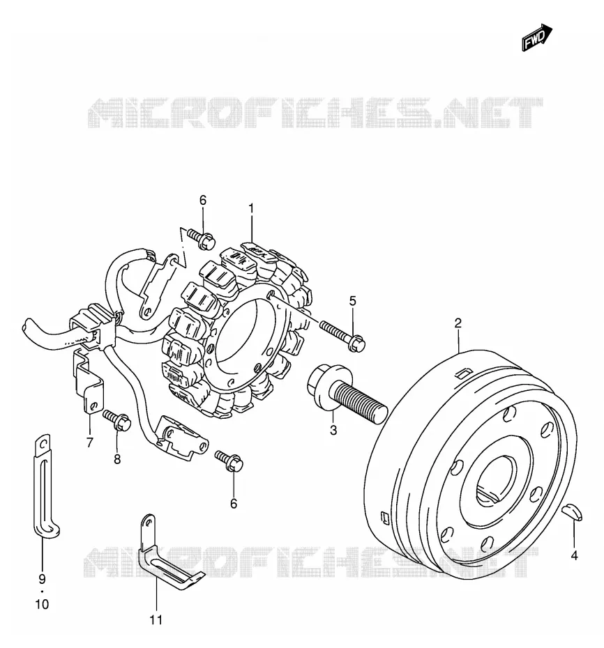 ALLUMAGE ROTOR - STATOR Suzuki MOTO 1400 INTRUDER 1999  VS1400GLPX(E2)