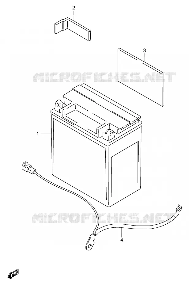 BATTERIE Suzuki MOTO 1400 INTRUDER 1999  VS1400GLPX(E2)