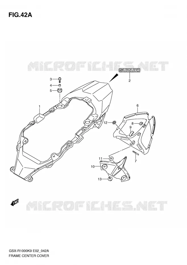 CARENAGES (MODEL L0) Suzuki MOTO 1000 GSX-R 2009  GSX-R1000K9(E2)