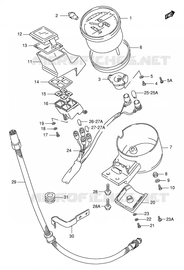 COMPTEUR Suzuki MOTO 1400 INTRUDER 1996  VS1400GLPT(E2)