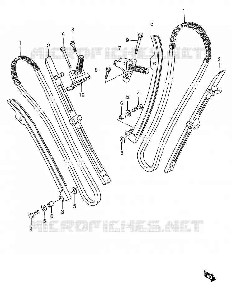 DISTRIBUTION Suzuki MOTO 1400 INTRUDER 2000  VS1400GLPY(E2)