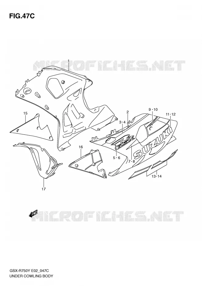 SABOT (MODELE K3) Suzuki MOTO 750 GSX-R 2002  GSX-R750K2(E2)
