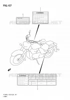 ETIQUETTE (VL800L1 E33) pour Suzuki VOLUSIA 800 2011