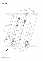 FOURCHE (VZR1800L0/UFL0/ZL0/ZUFL0) pour Suzuki INTRUDER 1800 2007