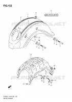 GARDE BOUE ARRIERE (VL800TL1 E28) pour Suzuki VOLUSIA 800 2011