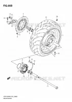 ROUE ARRIERE (VZR1800L0/UFL0/ZL0/ZUFLO) pour Suzuki INTRUDER 1800 2007