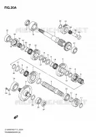 TRANSMISSION (2)( LT A400FL0) pour Suzuki EIGER 400 2009