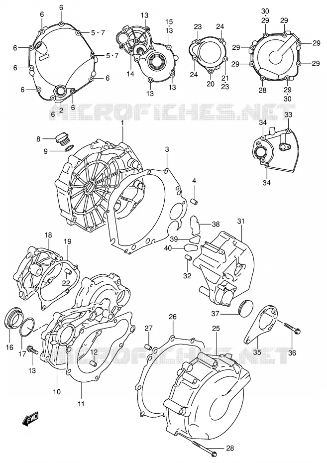 CARTER Suzuki MOTO 750 GSX-R 2003  GSX-R750U2K3(E2)