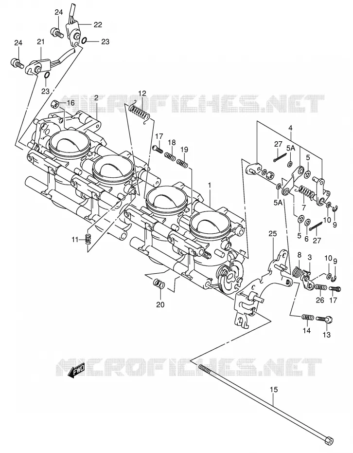 ENSEMBLE INJECTION (MODELE K2) Suzuki MOTO 750 GSX-R 2001  GSX-R750K1(E2)