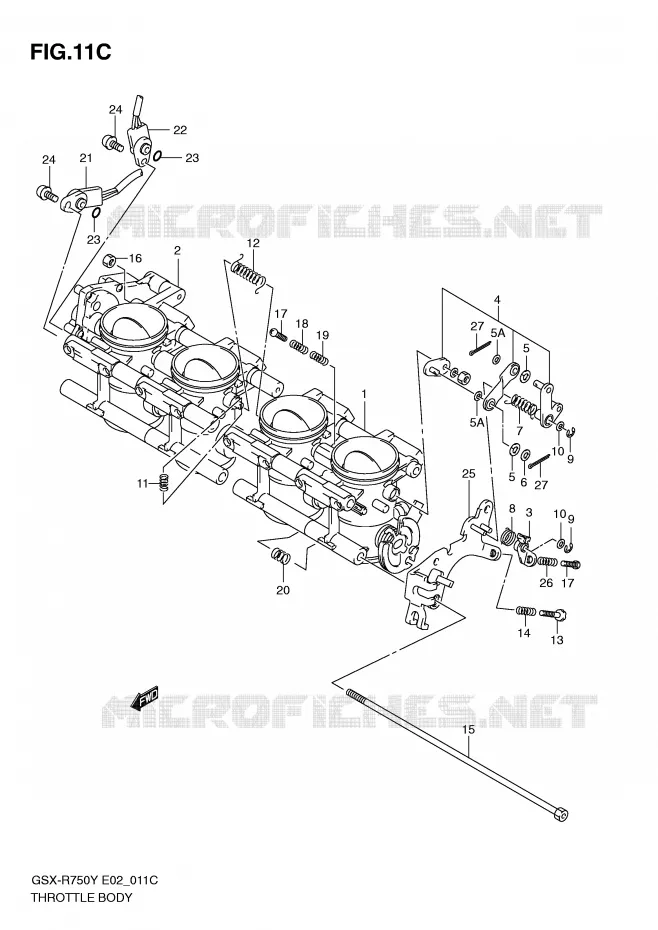 ENSEMBLE INJECTION (MODELE K3) Suzuki MOTO 750 GSX-R 2000  GSX-R750Y(E2)