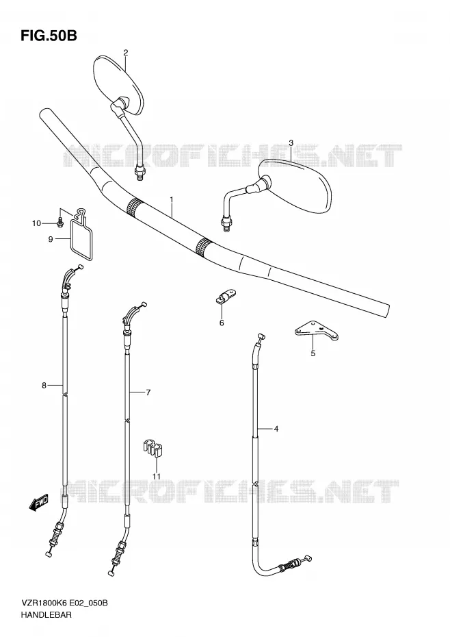 GUIDON (MODEL L0) Suzuki MOTO 1800 INTRUDER 2009  VZR1800ZK9(E2)