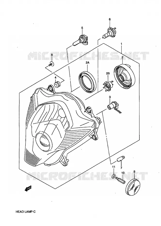 PHARE Suzuki MOTO 600 GSX-R 2007  GSX-R600U2K7(E2)