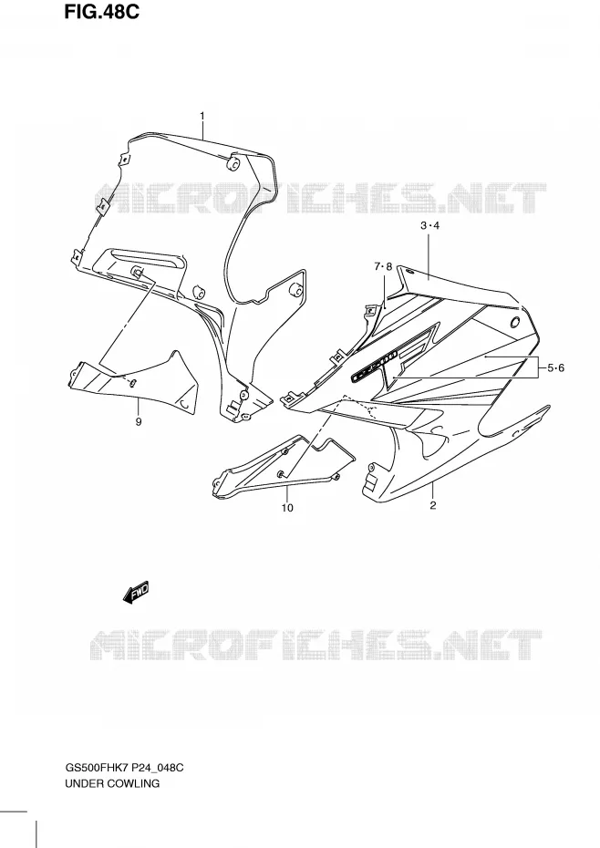 SABOT  (GS500FHL0) Suzuki MOTO 500 GS-E 2007  GS500HK7(P24)