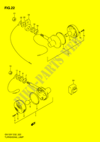 CLIGNOTANTS (MODEL V/W/X E1,E2,E4,E18,E21,E22,E71,P9) pour Suzuki GN 125 2001