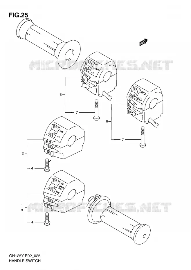 COMMODOS Suzuki MOTO 125 GN 1997  GN125EV(E2)