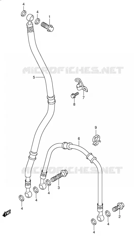 DURITE DE FREIN AVANT Suzuki MOTO 750 GSX-R 2000  GSX-R750U2Y(E2)