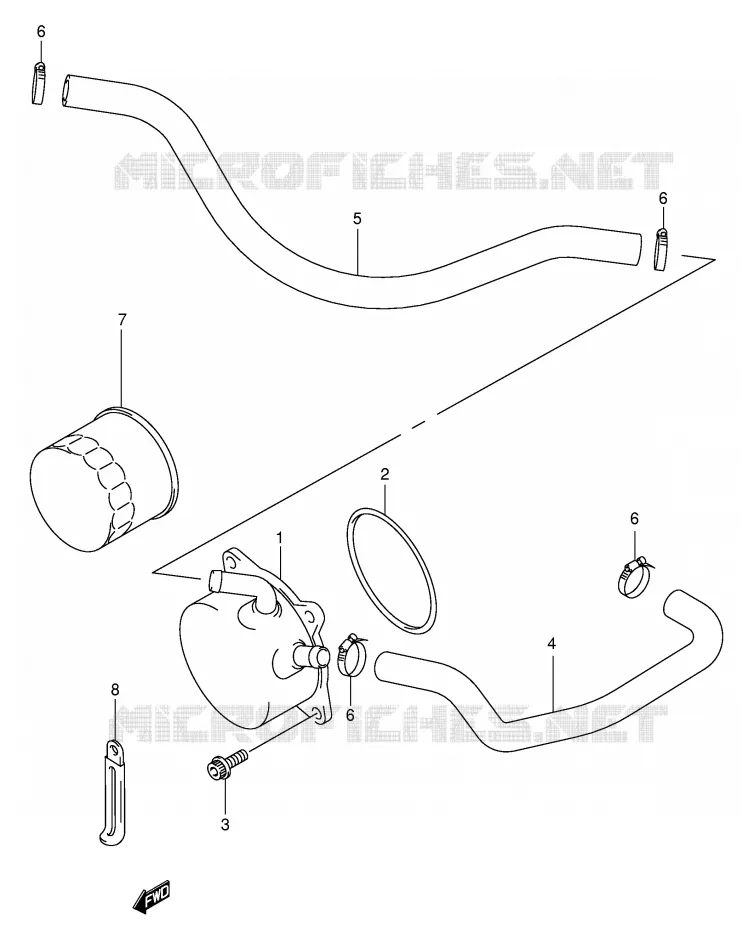 RADIATEUR D'HUILE Suzuki MOTO 750 GSX-R 2000  GSX-R750U1Y(E2)