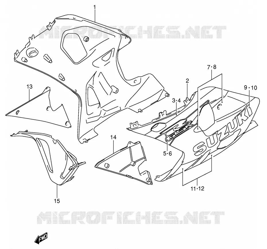 SABOT (MODELE K1) Suzuki MOTO 750 GSX-R 2003  GSX-R750K3(E2)