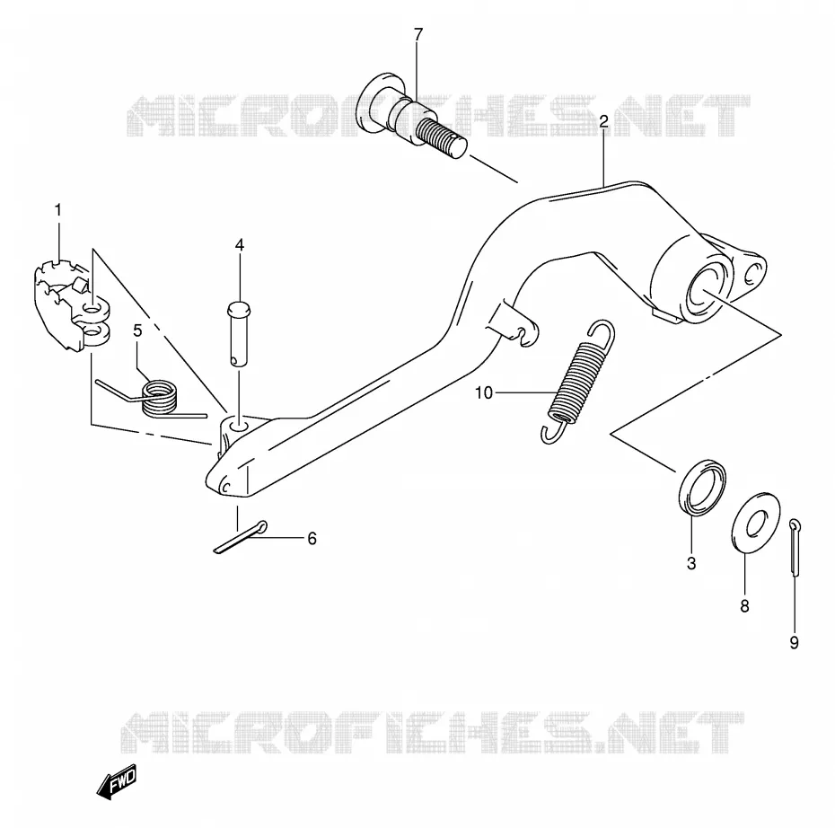 FREIN ARRIERE Suzuki MOTO 400 DR-Z 2000  DR-Z400EY(E3/E28)