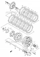 EMBRAYAGE (MODELE X/Y/K1) MOTEUR/TRANSMISSION 1300 suzuki-moto HAYABUSA 1999 DP057383
