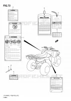 ETIQUETTE (LT F400FL1 P33) pour Suzuki KINGQUAD 400 2011