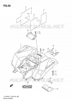 GARDE BOUE ARRIERE (LT F400FL1 P28) pour Suzuki KINGQUAD 400 2011