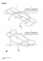 PORTE PAQUET (LT F400FZL1 P28) pour Suzuki KINGQUAD 400 2011