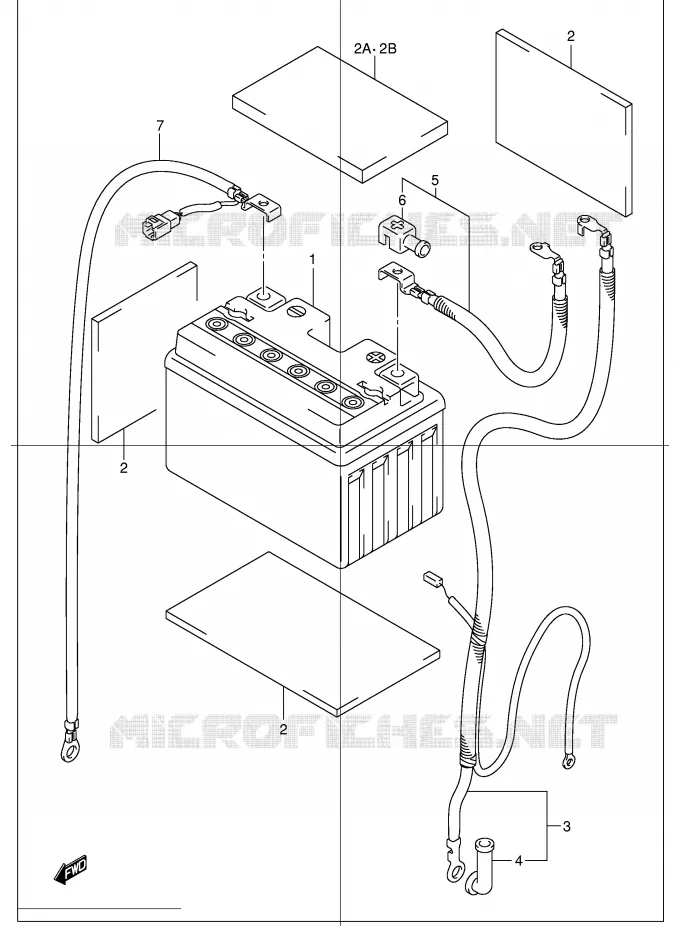 BATTERIE Suzuki MOTO 1300 HAYABUSA 2001  GSX1300RU2K1(E2)