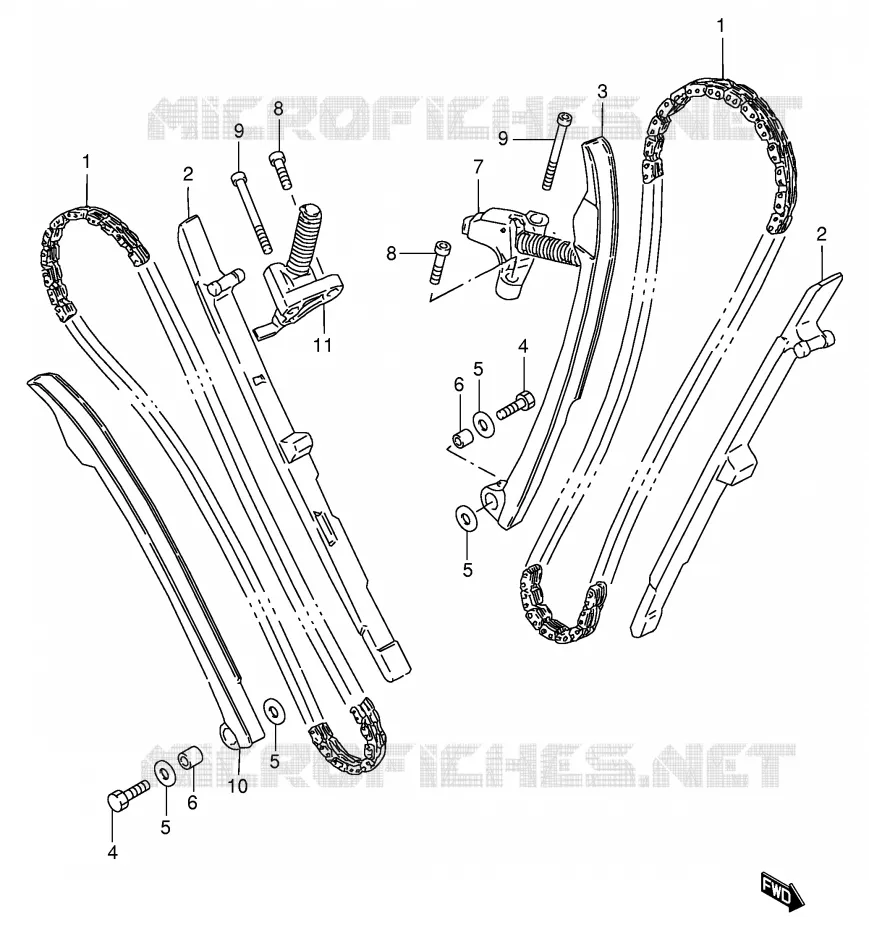 DISTRIBUTION Suzuki MOTO 600 INTRUDER 1996  VS600GLFT(E2)