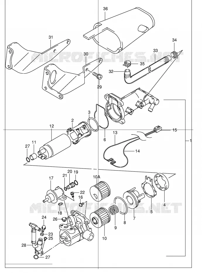 POMPE A ESSENCE (MODELE X/Y) Suzuki MOTO 1300 HAYABUSA 2000  GSX1300RY(E2)